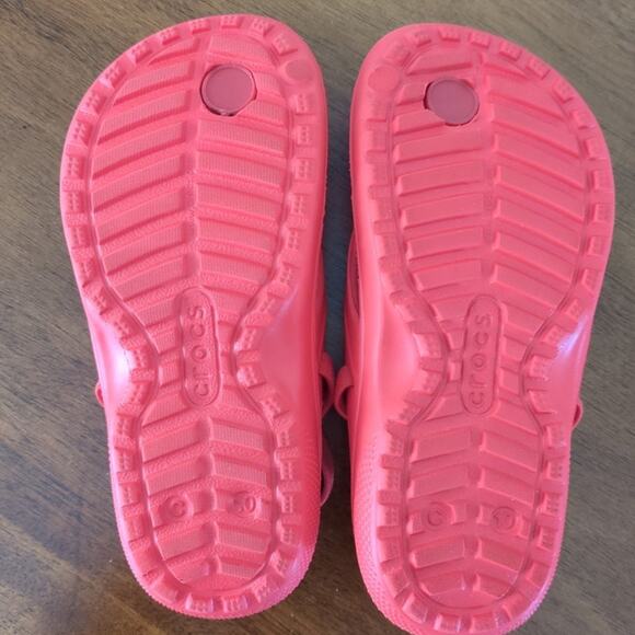 CROCS Red  Classic Flip Sandals toddler little kids size C10 - Picture 6 of 6